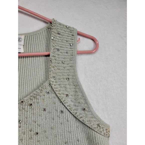 Side Effects CTS Brad beautifully embellished tank top size M - Picture 4 of 9